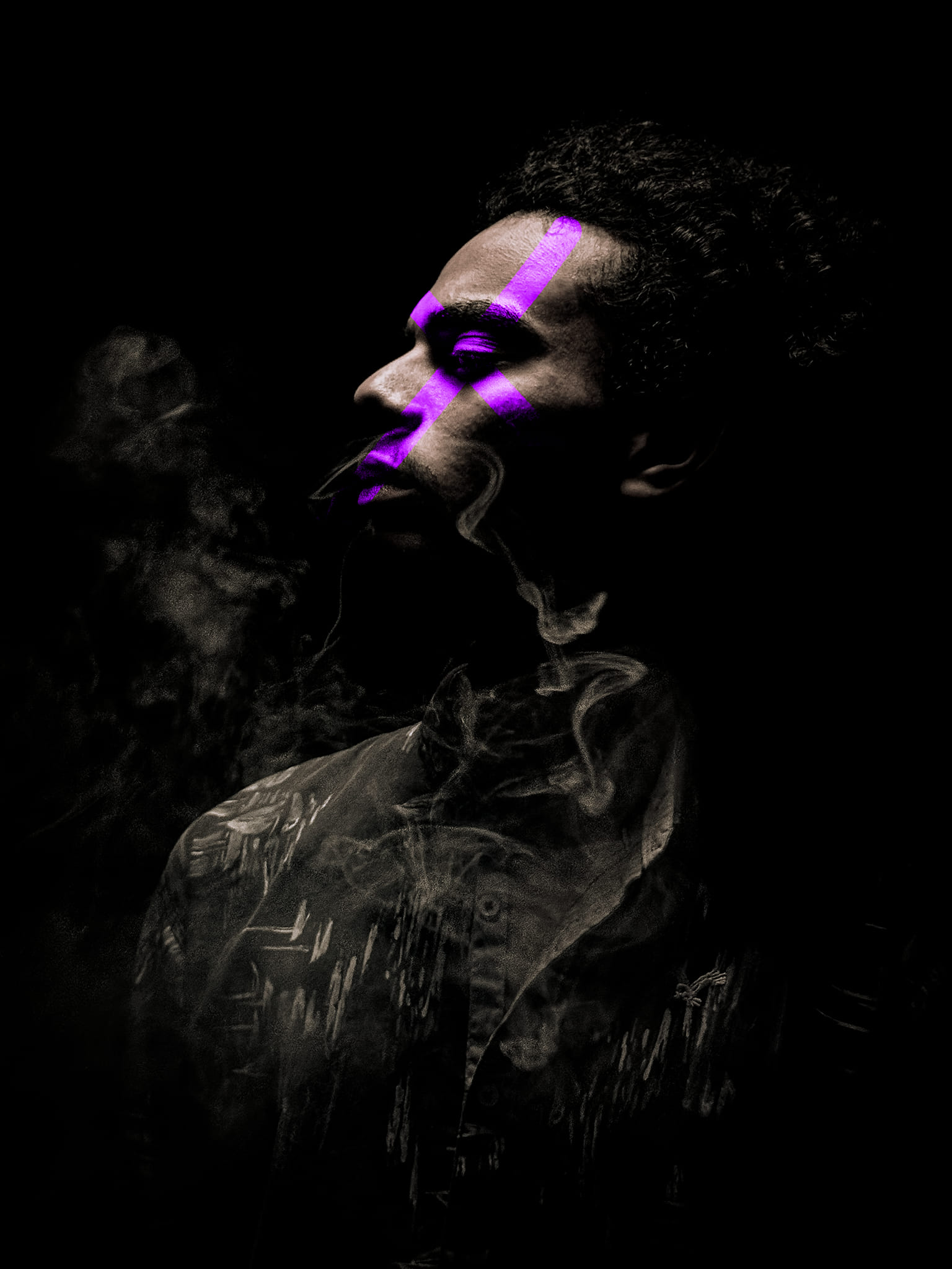 Izhan working on video edit